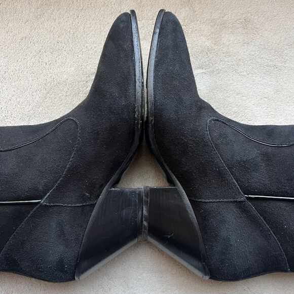 Giuseppe Zanotti Black Suede w/ Patent Leather Trim Western Boots EU 36 US 6 - Picture 5 of 16